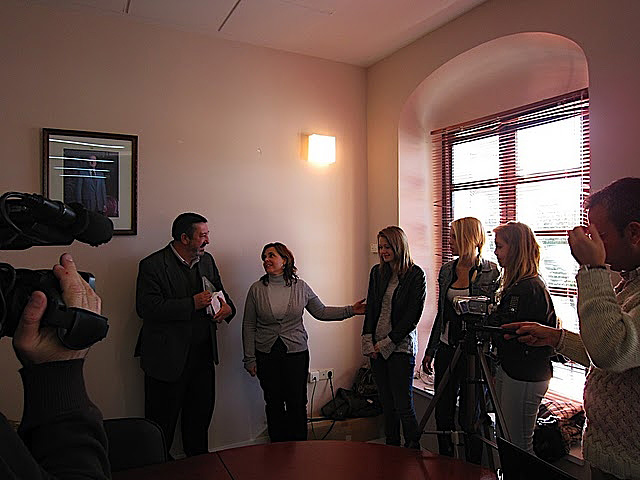 Meeting the mayor of Cabeza del Buey/Spain