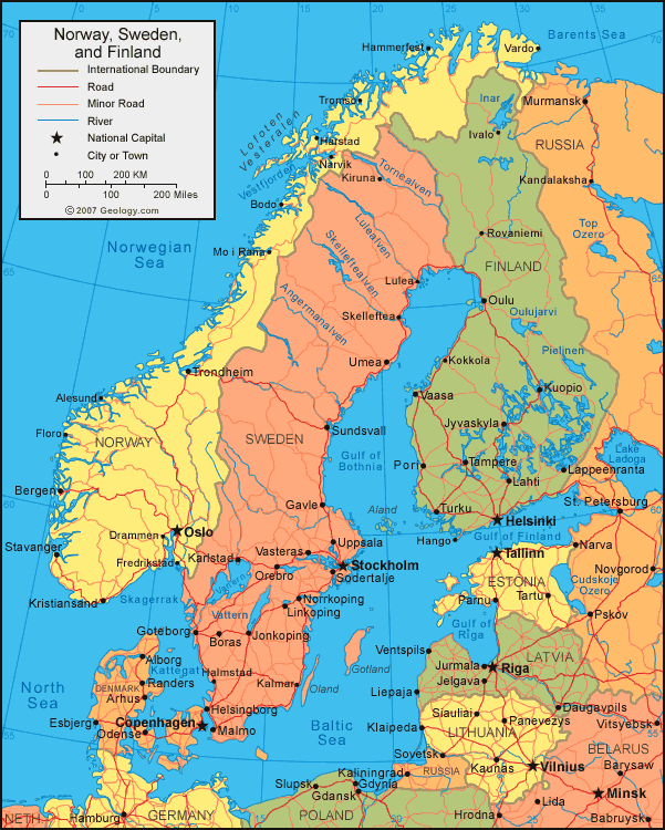 Karta - Norden